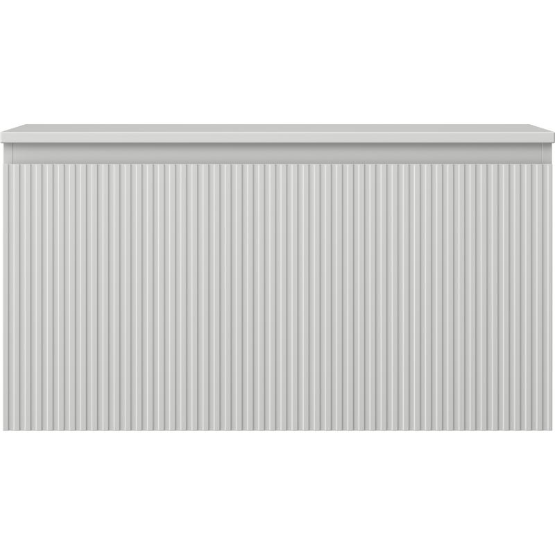 Mexen Rivel dulap baie sub lavoar 90 cm cu blat, 1 sertar, striat, gri mat - 91A20-09047-1-BFC62