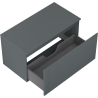 Mexen Rivel dulap baie pentru lavoar 90 cm cu blat, 1 sertar, riflat, grafit mat - 91A20-09047-1-BFC66