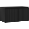 Mexen Rivel dulap baie sub chiuvetă 90 cm cu blat, 1 sertar, canelat, negru mat - 91A20-09047-1-BFC71