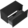 Mexen Rivel dulap baie sub chiuvetă 90 cm cu blat, 1 sertar, canelat, negru mat - 91A20-09047-1-BFC71