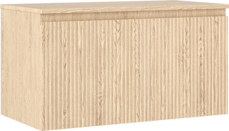 Mexen Rivel 90 cm-es mosdószekrény munkalappal, 1 fiókkal, bordázott, tölgy - 91A20-09047-1-BFC81