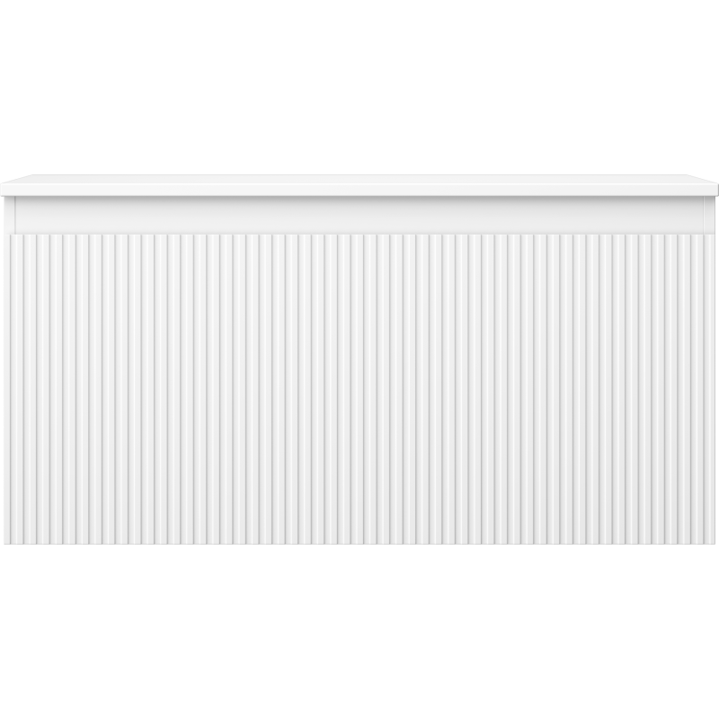 Mexen Rivel dulap baie sub chiuvetă 100 cm cu blat, 1 sertar, canelat, alb mat - 91A20-10047-1-BFC01