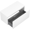 Mexen Rivel dulap baie pentru lavoar 100 cm cu blat, 1 sertar, canelat, alb mat - 91A20-10047-1-BFC01
