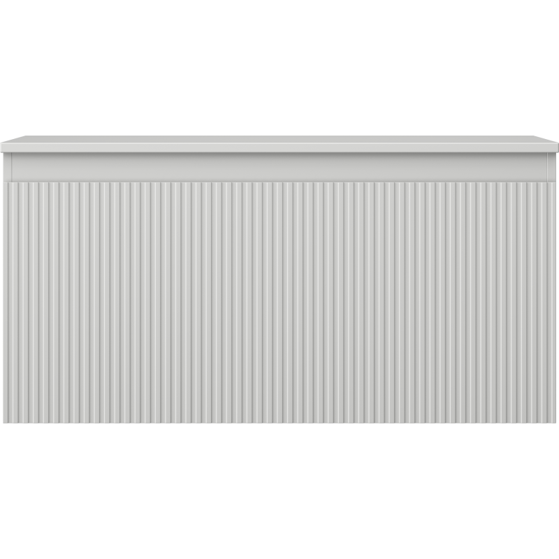 Mexen Rivel dulap baie sub lavoar 100 cm cu blat, 1 sertar, canelat, gri mat - 91A20-10047-1-BFC62