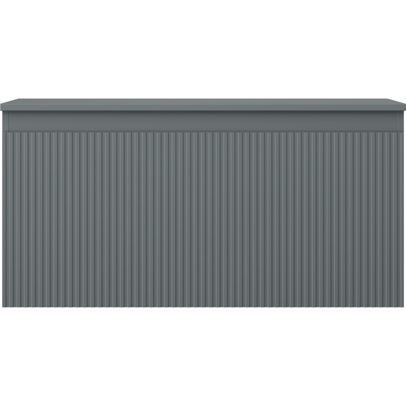 Mexen Rivel dulap baie sub lavoar 100 cm cu blat, 1 sertar, canelat, grafit mat - 91A20-10047-1-BFC66