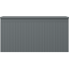 Mexen Rivel dulap baie suspendat sub lavoar 100 cm, cu blat, 1 sertar, canelat, grafit mat - 91A20-10047-1-BFC66