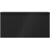 Mexen Rivel dulap de baie sub chiuvetă 100 cm cu blat, 1 sertar, canelat, negru mat - 91A20-10047-1-BFC71