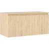 Mexen Rivel dulap de baie sub chiuvetă 100 cm cu blat, 1 sertar, canelat, stejar - 91A20-10047-1-BFC81