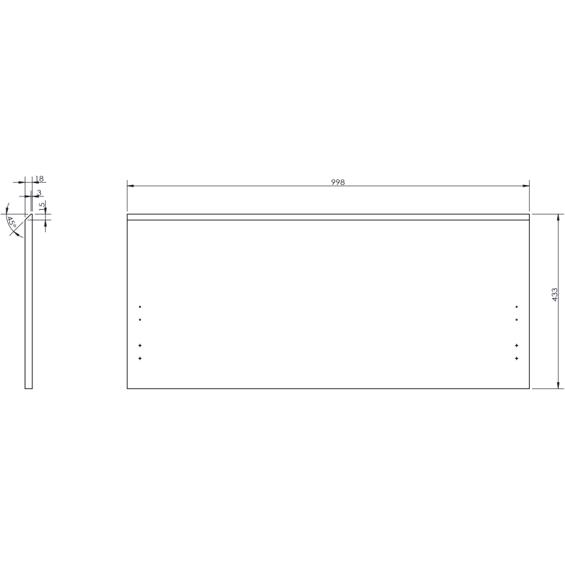 Mexen Rivel dulap de baie pentru lavoar 100 cm cu blat, 1 sertar, riflat, nuc - 91A20-10047-1-BFC86