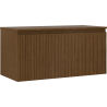 Mexen Rivel dulap de baie sub chiuvetă 100 cm cu blat, 1 sertar, canelat, nuc - 91A20-10047-1-BFC86