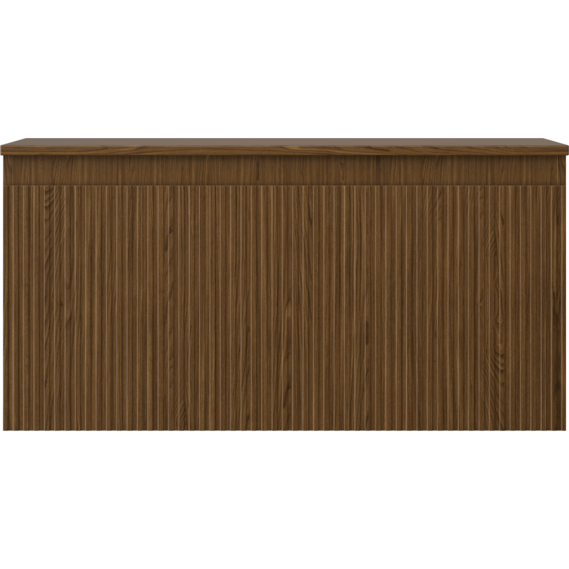 Mexen Rivel dulap de baie pentru lavoar 100 cm cu blat, 1 sertar, riflat, nuc - 91A20-10047-1-BFC86