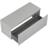 Mexen Rivel dulap baie sub lavoar 120 cm cu blat, 1 sertar, canelat, gri mat - 91A20-12047-1-BFC62