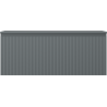 Mexen Rivel dulap pentru baie sub chiuvetă 120 cm cu blat, 1 sertar, canelat, grafit mat - 91A20-12047-1-BFC66