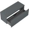 Mexen Rivel dulap pentru baie sub chiuvetă 120 cm cu blat, 1 sertar, canelat, grafit mat - 91A20-12047-1-BFC66