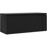 Dulap baie sub-lavoar Mexen Rivel 120 cm cu blat, 1 sertar, canelat, negru mat - 91A20-12047-1-BFC71