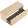 Mexen Rivel dulap baie pentru chiuvetă 120 cm cu blat, 1 sertar, canelat, stejar - 91A20-12047-1-BFC81