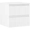 Mexen Rivel dulap baie de 50 cm cu blat, 2 sertare, canelat, alb mat - 91A20-05047-2-BFFC01
