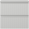 Mexen Rivel dulap de baie sub lavoar 50 cm cu blat, 2 sertare, canelat, gri mat - 91A20-05047-2-BFFC62