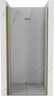 Mexen Lima 90 cm-es, összecsukható zuhanyajtó, áttetsző, arany - 856-090-000-50-00