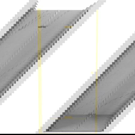 Mexen Lima összecsukható zuhanyajtó 100 cm, átlátszó, arany - 856-100-000-50-00