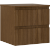 Mexen Rivel dulap baie sub chiuvetă 50 cm cu blat, 2 sertare, canelat, nuc - 91A20-05047-2-BFFC86