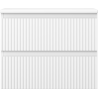 Mexen Rivel dulap de baie sub lavoar 60 cm cu blat, 2 sertare, canelat, alb mat - 91A20-06047-2-BFFC01