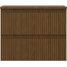 Mexen Rivel dulap baie sub lavoar 60 cm cu blat, 2 sertare, canelat, nuc - 91A20-06047-2-BFFC86