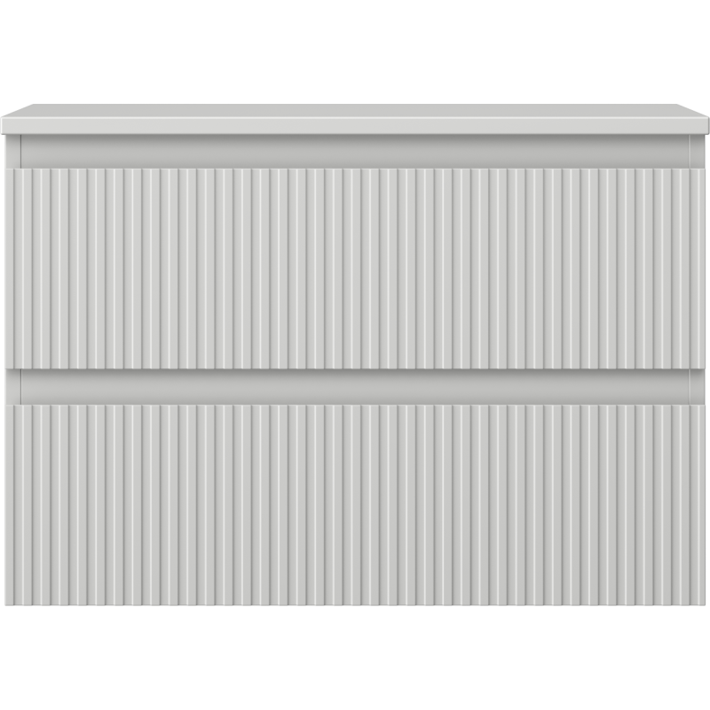 Mexen Rivel dulap baie 70 cm cu blat, 2 sertare, profilat, gri mat - 91A20-07047-2-BFFC62