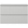 Mexen Rivel dulap baie pentru lavoar de 70 cm cu blat, 2 sertare, cu caneluri, gri mat - 91A20-07047-2-BFFC62