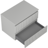 Mexen Rivel dulap baie pentru lavoar de 70 cm cu blat, 2 sertare, cu caneluri, gri mat - 91A20-07047-2-BFFC62