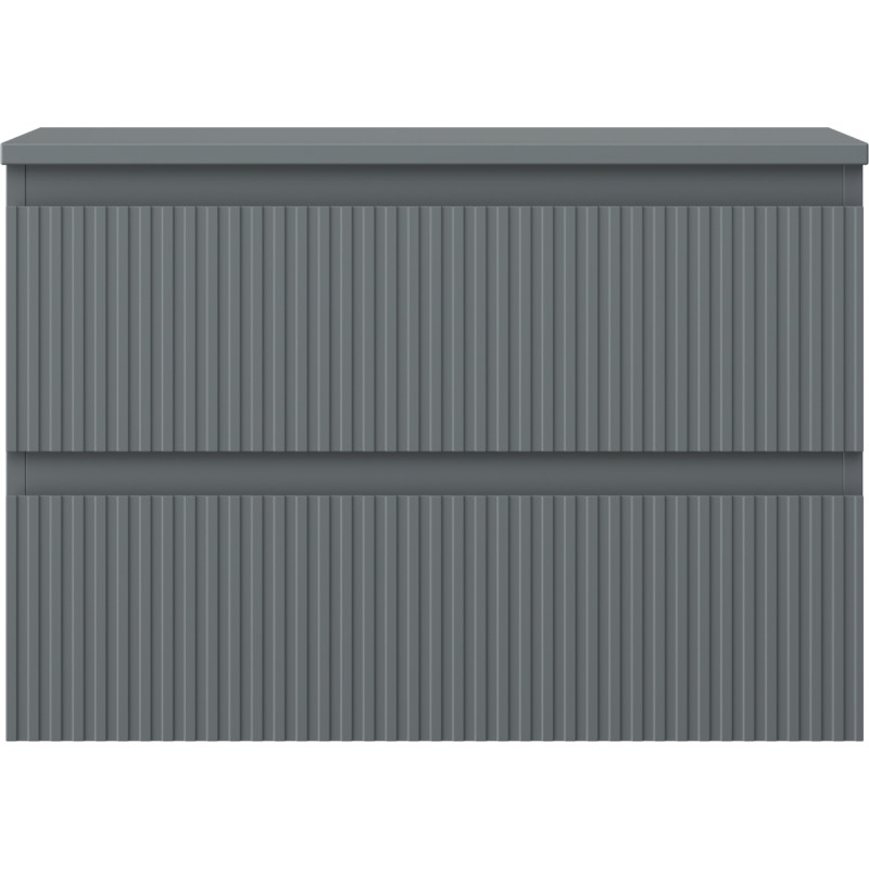 Mexen Rivel dulap de baie de sub chiuvetă 70 cm cu blat, 2 sertare, cu textură, grafit mat - 91A20-07047-2-BFFC66