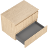 Mexen Rivel dulap baie sub lavoar 70 cm cu blat, 2 sertare, canelat, stejar - 91A20-07047-2-BFFC81