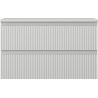 Mexen Rivel dulap baie sub lavoar 80 cm cu blat, 2 sertare, canelat, gri mat - 91A20-08047-2-BFFC62