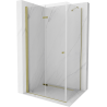 Mexen Lima cabină de duș pliabilă 100 x 80 cm, transparent, Aurie - 856-100-080-50-00