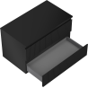 Mexen Rivel dulap baie de 80 cm cu blat, 2 sertare, canelat, negru mat - 91A20-08047-2-BFFC71