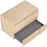 Mexen Rivel dulap baie sub lavoar 80 cm cu blat, 2 sertare, texturat, stejar - 91A20-08047-2-BFFC81