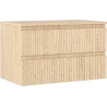Mexen Rivel dulap baie sub lavoar 80 cm cu blat, 2 sertare, texturat, stejar - 91A20-08047-2-BFFC81