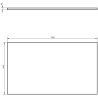 Mexen Rivel dulap baie sub chiuvetă 80 cm cu blat, 2 sertare, canelat, nuc - 91A20-08047-2-BFFC86