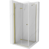 Mexen Lima cabină de duș pliabilă 100 x 100 cm, transparent, Aurie - 856-100-100-50-00