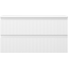 Dulap Mexen Rivel pentru chiuvetă de baie 90 cm cu blat, 2 sertare, canelat, alb mat - 91A20-09047-2-BFFC01