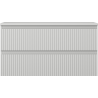 Mexen Rivel dulap baie sub chiuvetă 90 cm cu blat, 2 sertare, canelat, gri mat - 91A20-09047-2-BFFC62
