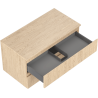 Mexen Rivel dulap baie de 90 cm cu blat, 2 sertare, structurat, stejar - 91A20-09047-2-BFFC81