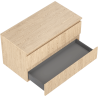 Mexen Rivel dulap baie de 90 cm cu blat, 2 sertare, structurat, stejar - 91A20-09047-2-BFFC81