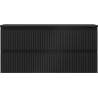Dulap de baie Mexen Rivel sub chiuvetă 100 cm cu blat, 2 sertare, canelat, negru mat - 91A20-10047-2-BFFC71