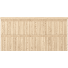 Mexen Rivel dulap baie sub chiuvetă 100 cm cu blat, 2 sertare, riflat, stejar - 91A20-10047-2-BFFC81