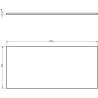 Mexen Rivel dulap baie sub chiuvetă 100 cm cu blat, 2 sertare, riflat, stejar - 91A20-10047-2-BFFC81