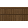Mexen Rivel dulap baie pentru lavoar 100 cm cu blat, 2 sertare, frezat, nuc - 91A20-10047-2-BFFC86