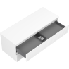 Mexen Rivel dulap baie sub lavoar 120 cm cu blat, 2 sertare, canelat, alb mat - 91A20-12047-2-BFFC01