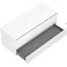 Mexen Rivel dulap baie sub lavoar 120 cm cu blat, 2 sertare, canelat, alb mat - 91A20-12047-2-BFFC01