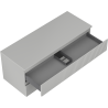 Mexen Rivel dulap baie cu blat deasupra de 120 cm, 2 sertare, profilat, gri mat - 91A20-12047-2-BFFC62